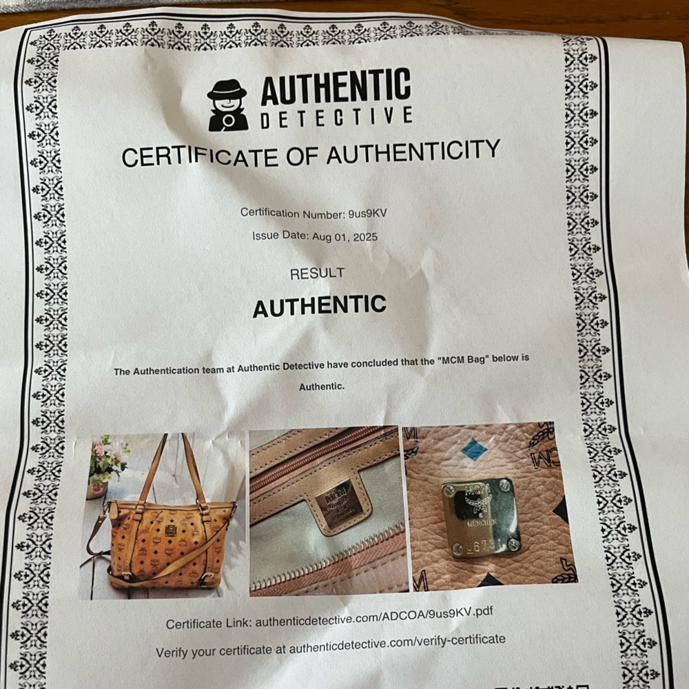 MCM Visetos 2way Leather Tote with COA‎ - Picture 12 of 12